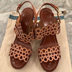 Tory Burch leather wedge sandals